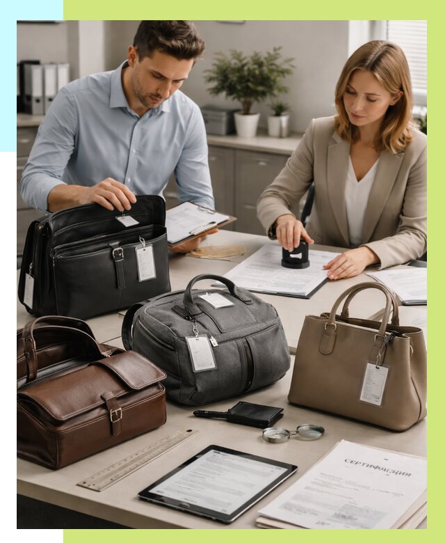 Сертификация сумок в Элисте от 7767 руб. | Алешин-Элс