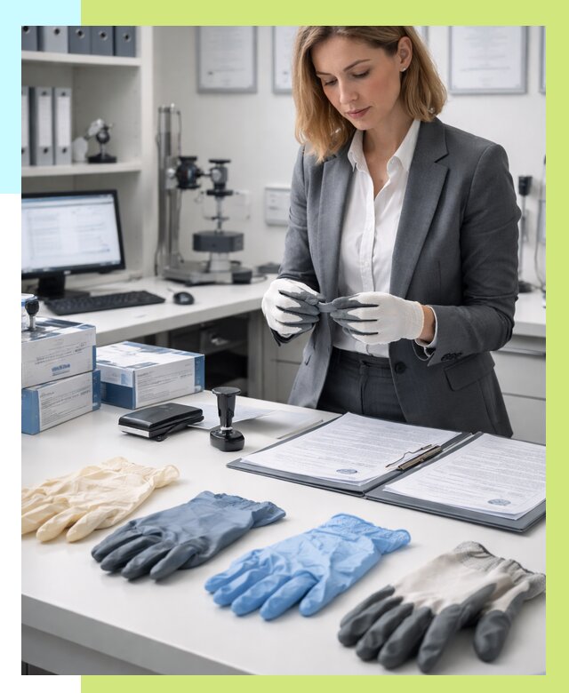 Сертификация перчаток в Элисте от 8803 р. | Алешин-Элс