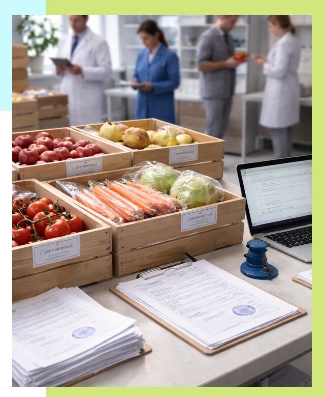 Сертификация овощей и фруктов в Элисте от 8803 р. | Алешин-Элс