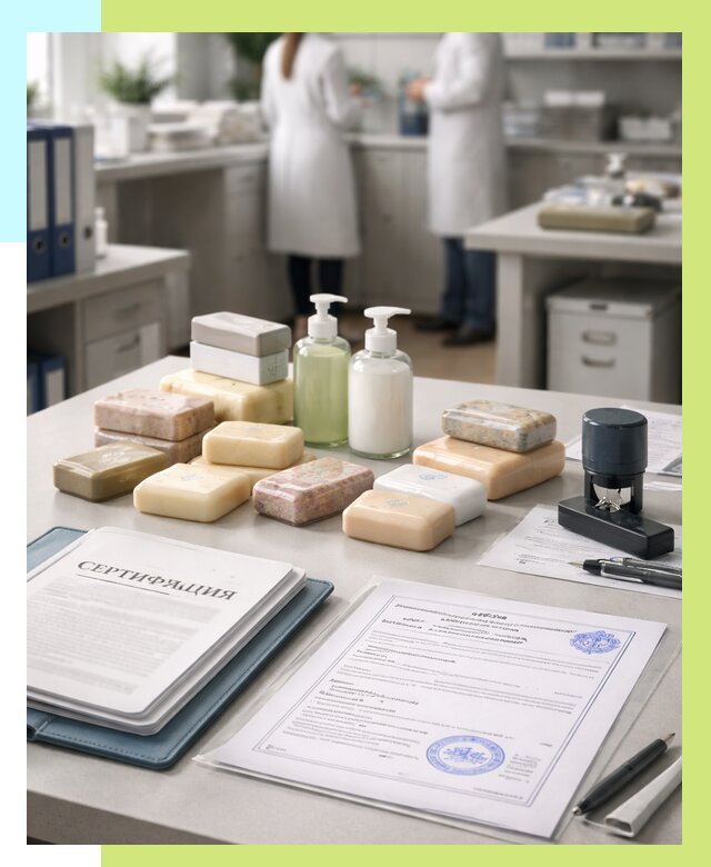 Сертификация мыла и сертификат на мыло в Элисте от 12427 | Алешин-Элс