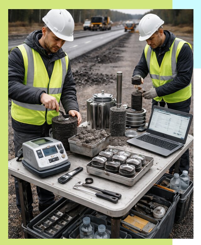 Сертификация асфальта: испытания и подтверждение в Элисте