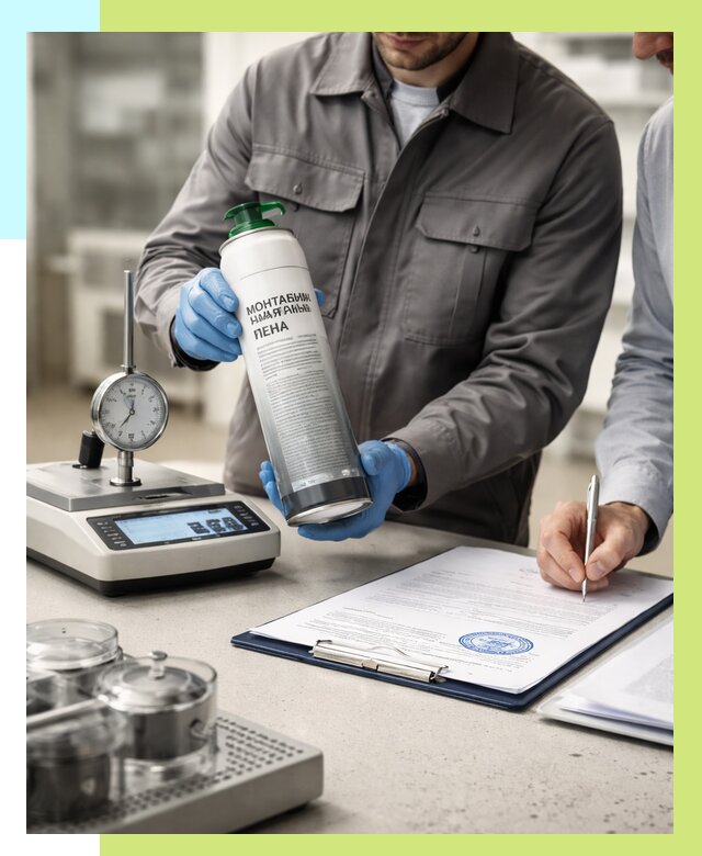 Сертификация монтажной пены в Элисте от 15534 р. | Алешин-Элс