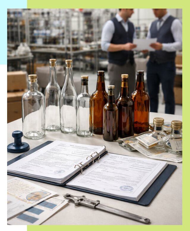 Сертификация стеклянных бутылок в Элисте от 25890 р. | Алешин-Элс