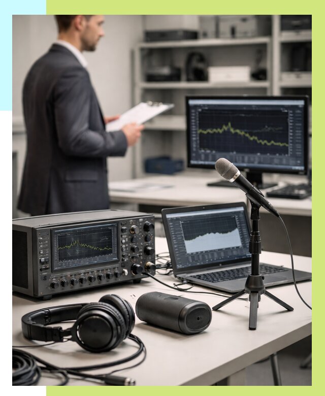 Сертификация аудиотехники в Элисте от 15534 р., Алешин-Элс