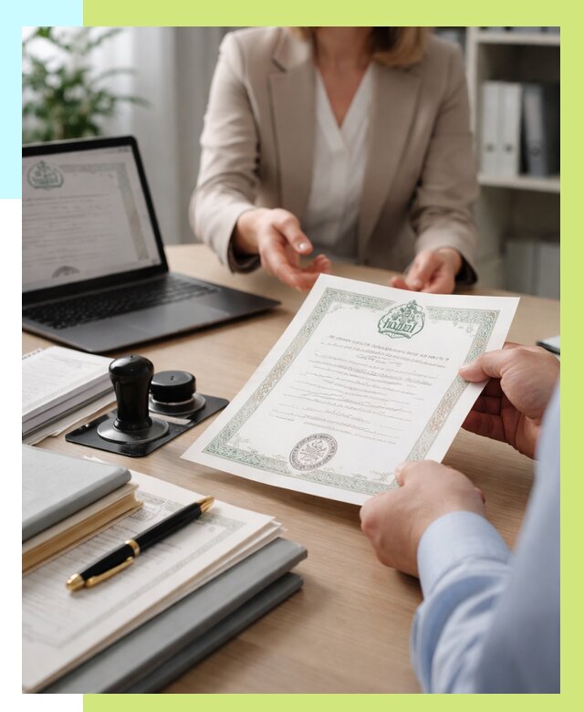 Халяль сертификат в Элисте, получить от 15534 р. | Алешин-Элс