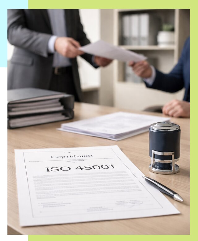 Сертификат ISO 45001 в Элисте под ключ от 46602 р. | Алешин-Элс
