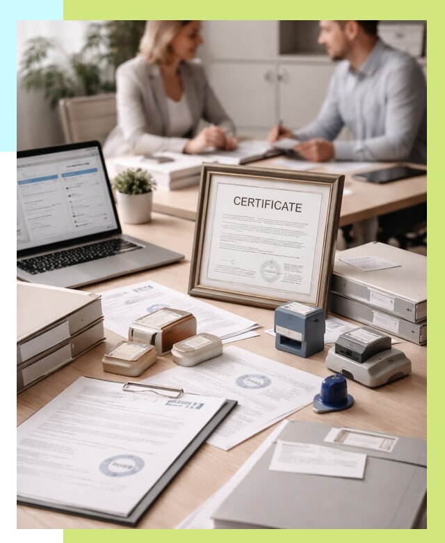 Сертификация компании в Элисте от 46602 р. | Алешин-Элс — заказ